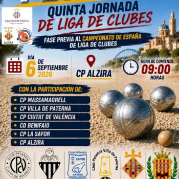 PETANCA - QUINTA JORNADA DE LLIGA DE CLUBS
