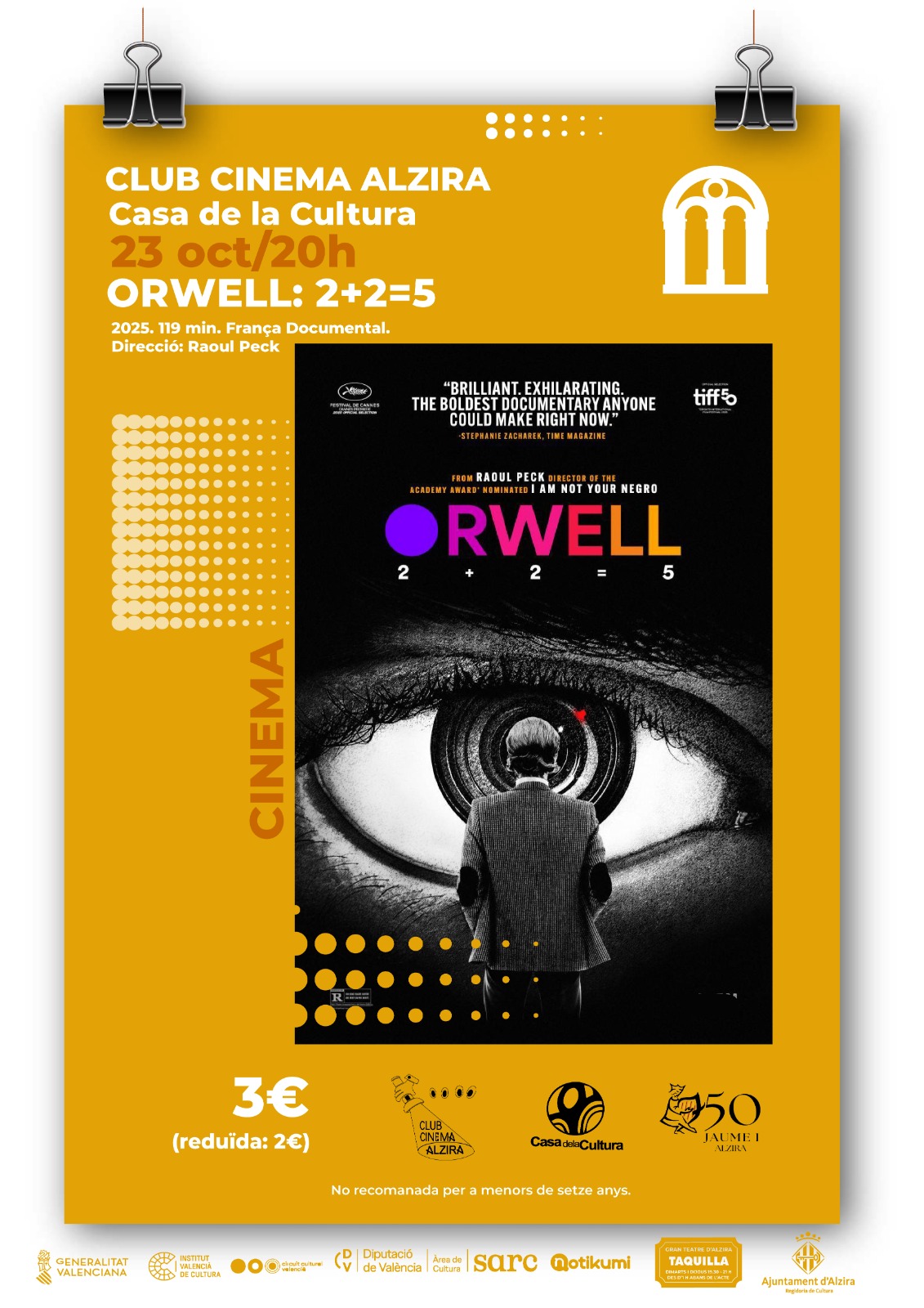 Club Cinema Alzira "Orwell: 2+2=5"