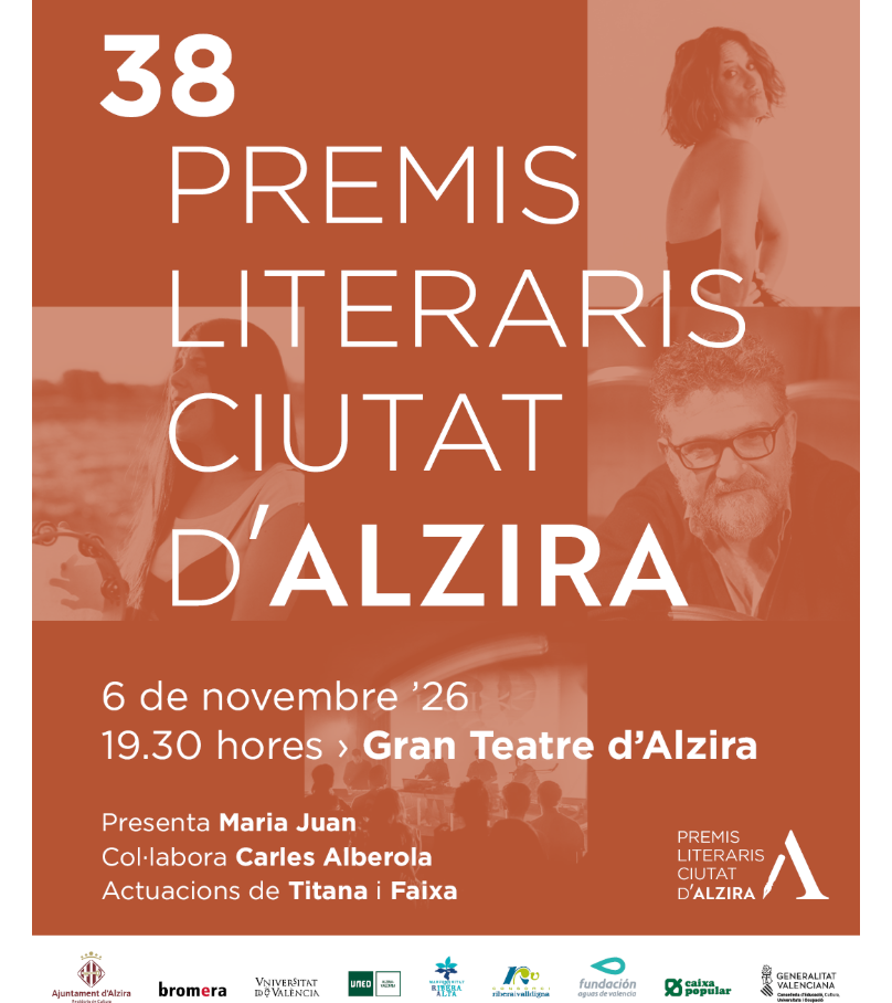GALA dels Premis Literaris Ciutat d’Alzira 2026