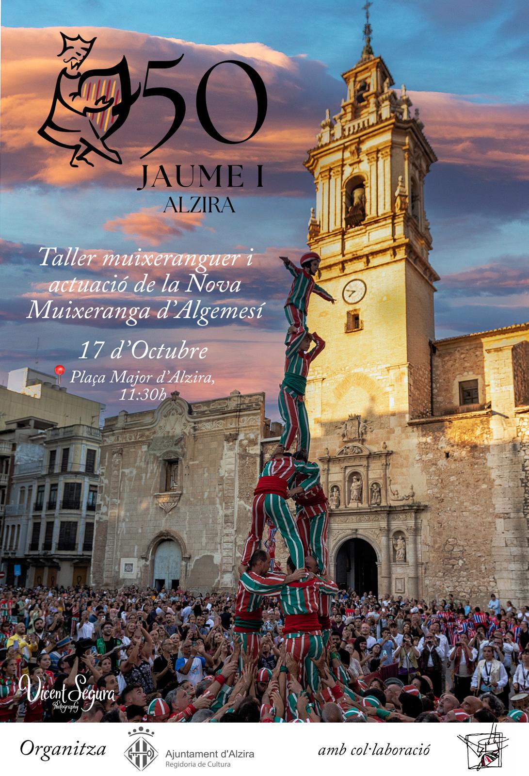 TALLER MUIXERANGUER i ACTUACIÓ de la Nova Muixeranga d'Algemesí